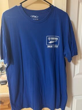 Yamaha Blue Short Sleeve Racing Logo Tee